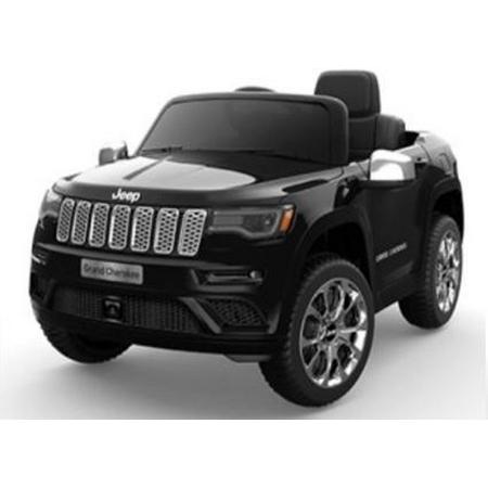 Jeep Grand Cherokee - Zwart - Softstart - 12 Volt | Elektrische Kinderauto | Met afstandsbediening
